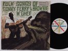 SONNY TERRY & BROWNIE McGHEE Folk Songs ROULETTE LP VG++