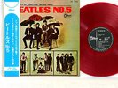 BEATLES no.5 JAPAN ONLY orig '65 Odeon RED VINYL MONO LP