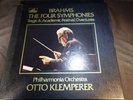 BRAHMS THE FOUR SYMPHONIES OTTO KLEMPERER PHILHARMONIA 4 LP BOX SET EMI SLS-804