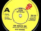 KEITH RICHARDS run rudolph run / the harder they come 45RPM PROMO Rolling Stones