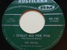 R&B DANCER Ted Royal I REALLY GO FOR YOU Rusticana 45 very rare Canadian