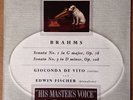 RARE ALP 1282 BRAHMS Violin sonatas DE VITO & FISCHER UK HMV first issue LP EX