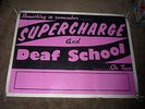 Supercharge/Deaf School 1976 Generic Concert Poster