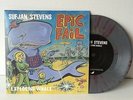 NEW SUPER RARE Sufjan Stevens - Exploding Whale Gray Red Splatter 7