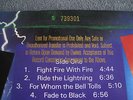 Metallica Ride The Lightning Elektra White Label Promo Gold Stamp WLP