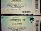 2 Stevie Wonder tickets Sunday 10th July Hyde Park. FREE SPECIAL DELIVERY