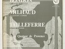 QUATUOR DE PROVENCE - BONDON MILHAUD TAILLEFERRE string quartets CALLIOPE LP NM