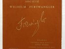 EDWIN FISCHER, FURTWANGLER - BRAHMS piano cto #2 SOCIETE WILHELM FURTWANGLER LP