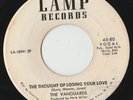 RARE ORIG NORTHERN SOUL 45 - THE VANGUARDS - THE THOUGHT OF LOSING YOUR LOVE W/D