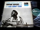 LIGHTNIN HOPKINS WITH SONNY TERRY/LAST NIGHT BLUES/IN SHRINK/FONTANA FRENCH BIEM