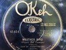 Okeh  41454 LOUIS ARMSTRONG & Earl Hines Weather Bird  78 rpm 1928 A2 glossy VG+