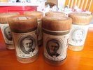 6 RARE BROWN CASED EARLY 1900'S THOMAS EDISON CYLINDER PHONOGRAPH RECORDS