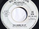 Popcorn Northern Soul 45 – ROY HAMILTON – You Shook Me Up – RCA VICTOR DJ
