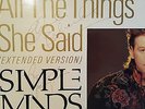 SIMPLE MINDS All The Things She Said 12
