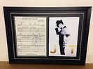 Justin Timberlake Genuine Hand Signed/Autographed Songsheet with Poster and COA
