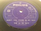 LA DE DA'S - Don't You Stand In My Way - 1966 NEW ZEALAND PHILIPS 45 - FREAKBEAT