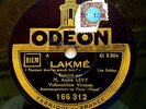 FRENCH ODEON 78RPM 10INCH ANDRE LEVY LEO DELIBES LAKME CELLO PIANO RARE