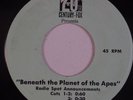 BENEATH THE PLANET OF THE APES: Rare Promo Only OST Radio Spots 45 VG+ SUPER