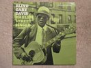 Blind Gary Davis Harlem Street Singer beaut 1961 DG blues LP on Bluesville