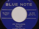 LOU DONALDSON: Blues Walk BLUE NOTE RVG Orig 7” 45 Super VG++ W.63rd