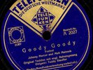 TEDDY STAUFFER ORIGINAL TEDDIES  Goody goody / Alone   Schellackplatte     S7331