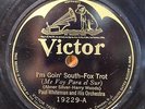 Paul Whiteman I'M GOIN' SOUTH /STEPPIN' OUT 1923 pre war dance band VICTOR 19229