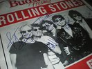 FULLY SIGNED XXL Plakat THE ROLLING STONES Promo TOUR Concert POSTER Glasgow1990