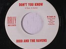 RICO & RAVENS: Don't You Know / In My Heart 45 (Northern Soul R&B scorcher with