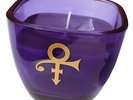 PRINCE CANDLE Purple Glass with Gold Symbol - NPG STORE London