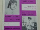 ROBERT PLANT   Our Song  UK Sheet Music 1967   Led Zeppelin