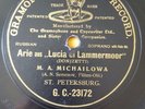 RUSSIAN 78 rpm RECORD G&T Black MICHAILOWA Opera LUCIA DI LAMMERMOOR Donizetti