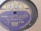 BRAHMS PIANO TRIO IN C MAJOR -THE BUDAPEST TRIO DECCA K828-830