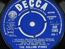 ROLLING STONES 1965 UK Decca EXPORT EP - Got LIVE If You Want It (SDE 7502) EX-