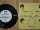 BEATLES - 1st Xmas Fan Club FLEXI Disc + Newsletter Cover Ex - 1963 