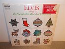 Elvis Presley . The Wonderful World of Christmas . Photo Shrink Sticker .  LP