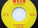 MOON 302 Allen Page orig Rockabilly 45 Mint Minus Dateless Night