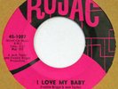 INTERNATIONAL G.T.O.’S I Love My Baby ROJAC 45 northern soul 7” original 1966