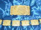 ELVIS STYLE GOLD METAL ETA LAS VEGAS BELT . STUNNING ALL METAL VEGAS BELT
