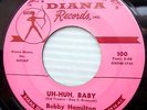BOBBY HAMILTON popcorn teen 45 Uh Huh Baby b/w Lonesome Blues 2nd press e6878