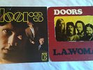 2 THE DOORS Lps - SELF TITLED  - LA WOMAN - LP RECORD EKS 74007 75011