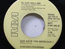 Hear Northern Soul Promo 45 Blood Hollins - How Have You Been / Same On Rca (Pr