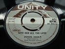 JOHN HOLT - GIVE HER ALL THE LOVE RARE 1970 UNITY SKINHEAD REGGAE 45