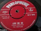 Beatles Love Me Do.Orig UK Parlophone  red label 7inch 45 quality copy Ex con