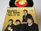 The Beatles-Ticket To Ride/Yes It Is-Vinyl 45 with Near Mint Picture Sleeve