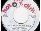 70s Reggae WINSTON JARRETT & FLAMES never give up the fight Jamaican 7