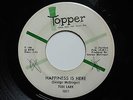 TOBI LARK Happiness Is Here / Talkin' About Love TOPPER 1011 Northern Soul VG+