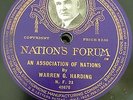 Warren G. Harding Nation's Forum Columbia