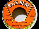 JEANETTE WILLIAMS -HEAR IT- NICE ORIG 1966 DJ -ALL OF A SUDDEN / MR. SOFT TOUCH