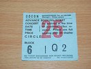 SIMPLE MINDS TICKET STUB - RARE 1984 LONDON HAMMERSMITH ODEON Mon 19th March