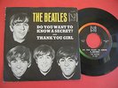The BEATLES Picture Sleeve 45 rpm Do You Want To Know A Secret VEE-JAY VJ-587 VG